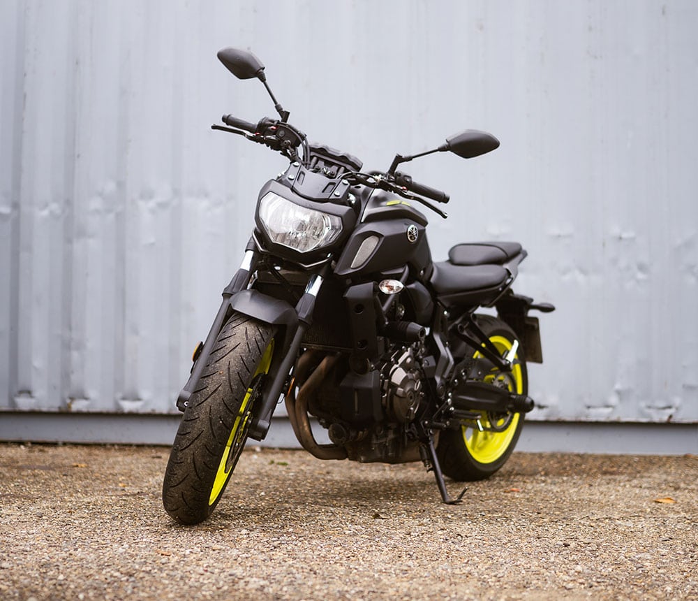 Klasse A2 tiefergelegt Yamaha MT 07